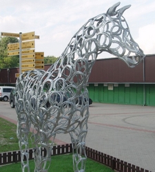 Bratislava - kůň vytvořený z podkov